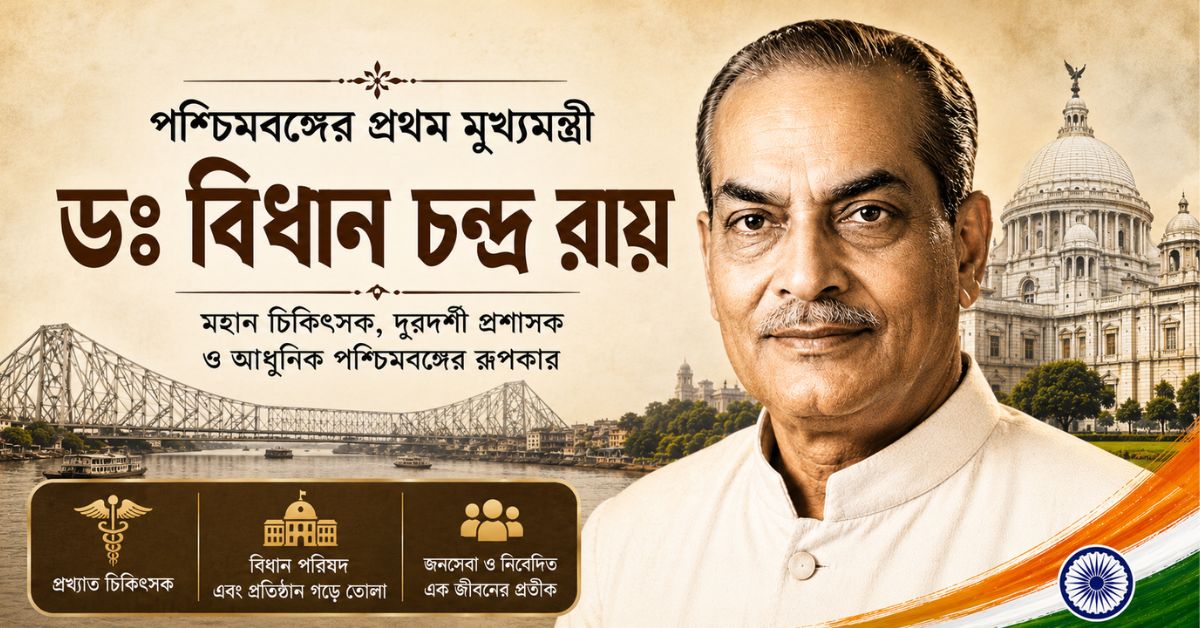পশ্চিমবঙ্গের প্রথম মুখ্যমন্ত্রী কে ছিলেন? First CM of West Bengal-এর অজানা ইতিহাস
