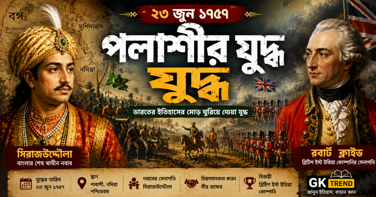 23 June 1757 - Battle of Plassey: পলাশীর যুদ্ধ কী ভাবে ভারতের ইতিহাস বদলে দিয়েছিলো?
