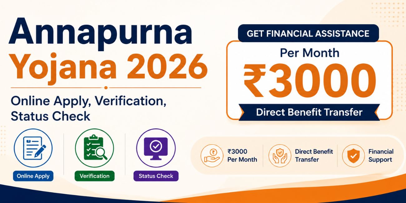 Annapurna Yojana 2026: Online Apply, Verification, Status Check