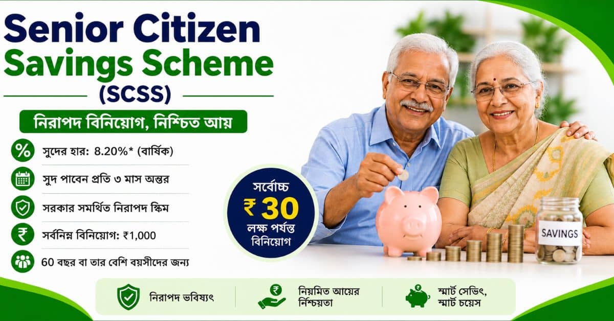 Senior Citizen Savings Scheme (SCSS): সুদের হার, যোগ্যতা, আবেদন পদ্দ্বতি, কর সুবিধা ও সম্পূর্ণ গাইড