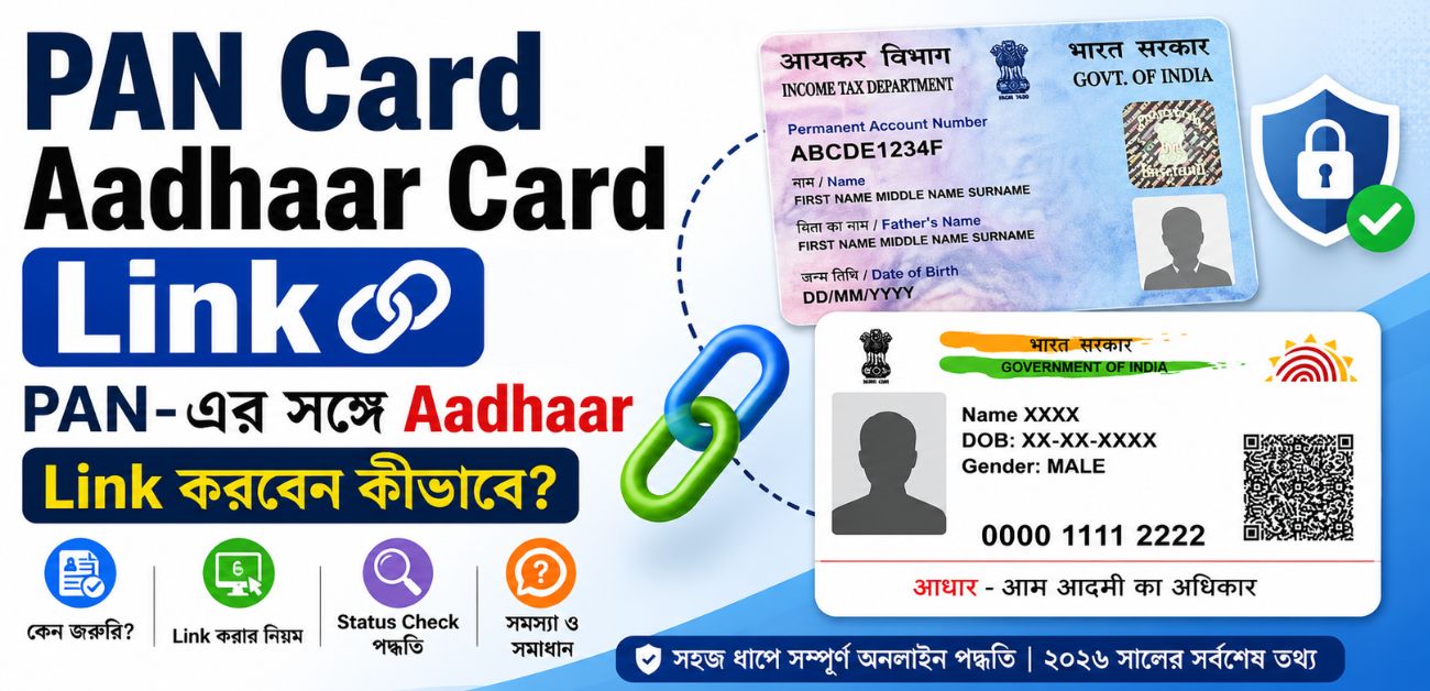PAN Card Aadhaar Card Link: PAN-এরসঙ্গে Aadhaar Link করবেন কীভাবে?